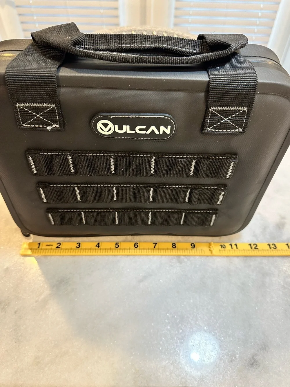 Vulcan Arms Black WeatherLock Pistol Case w/ Waterproof Zippers & MOLLE Webbing